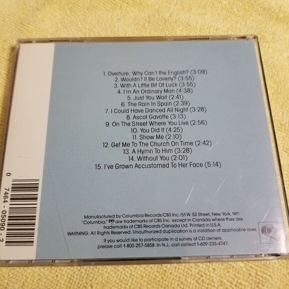 My Fair Lady original Broadway cast soundtrack cd - Picture 3 of 7